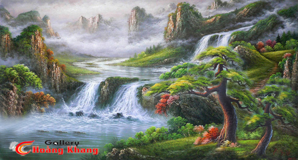 Tranh Núi - Nước - Phong Thuỷ